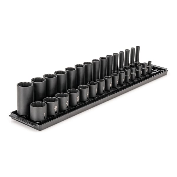 Tekton 3/8 in Drive Impact Socket Set, SAE, 30 pcs SID91214 - main