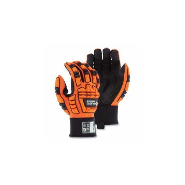 X-10 Knucklehead X10 Armor Skin Mechanics Gloves, Stretch Knit/TPR/Armor Skin/PVC, 10/Large, 12PK 472-21242HO/10 - main