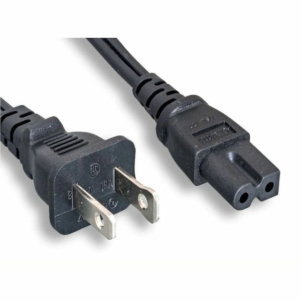 Monoprice Power Cord - Polarized NEMA 1-15P to Polarized IEC 60320 C7_ 18AWG_ 10 41080 - main