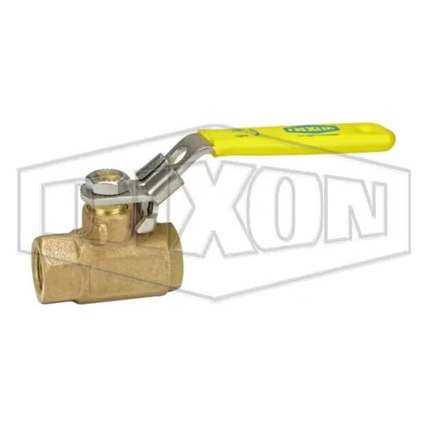 Dixon Ball Valve, 3/8 in Nominal, FNPT End Style, Brass Body, Full Port, RPTFE Stem Softgoods, Domestic BBLV38 - main