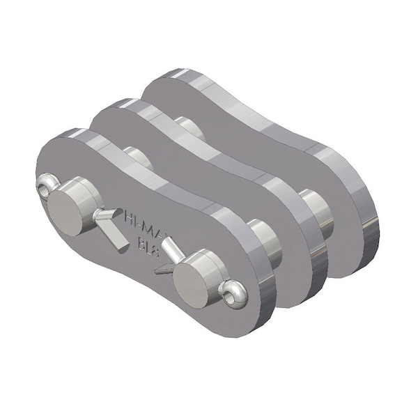 Senqcia Hi-Max Double Strand Cottd Connecting Link w/3 x 4 Lacing, BL834 chain, 1P, .376 Pin BL834HMCL - main