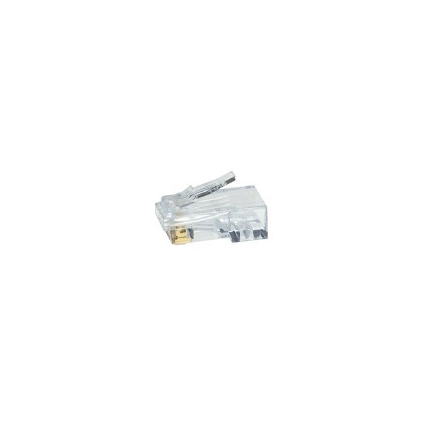 Cable Wholesale Platinum Tools ezEX-RJ45(38) Cat5e Crimp Connectors, Slide Through Wires, POE Compliant, 100047C - main