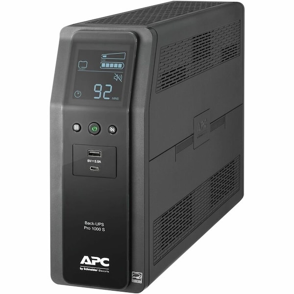 Apc UPS, Pro 1000 120v 8 Outlet 600 Watts BR1000MS - main