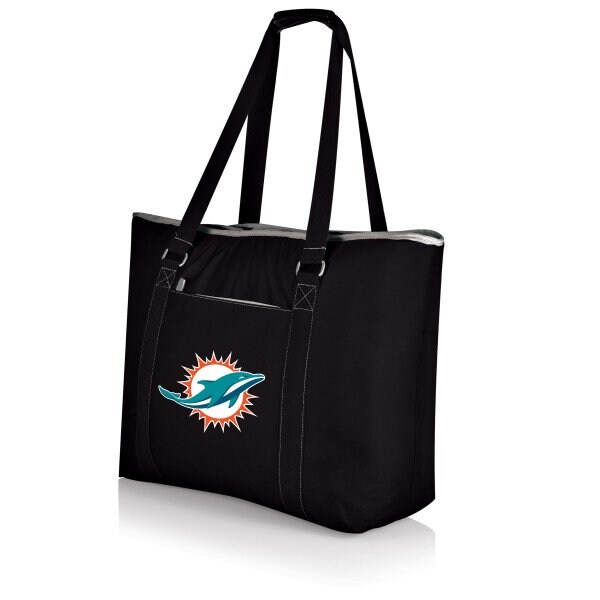 Picnic Time Family Of Brands Miami Dolphins - Tahoe XL Cooler Tote Bag, (Black) 598-00-175-174-2 - main