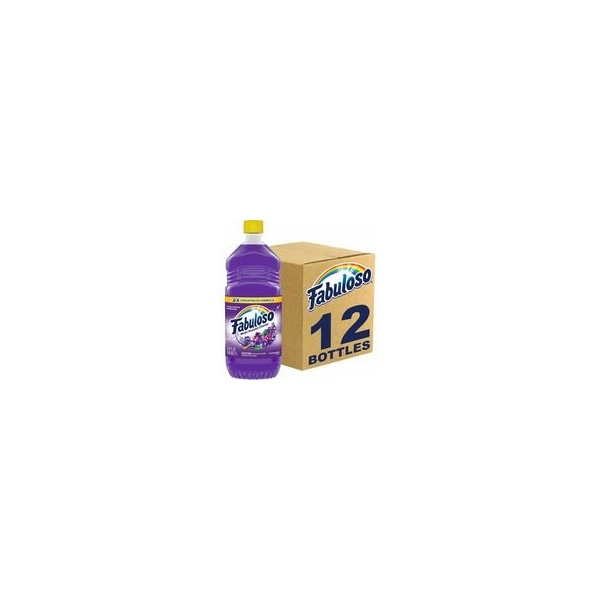 Fabuloso All-Purpose Cleaner, For Multipurpose, Multi Surface, 33.8 fl oz (1.1 quart), Lavender Scent, 12PK 153096 - main