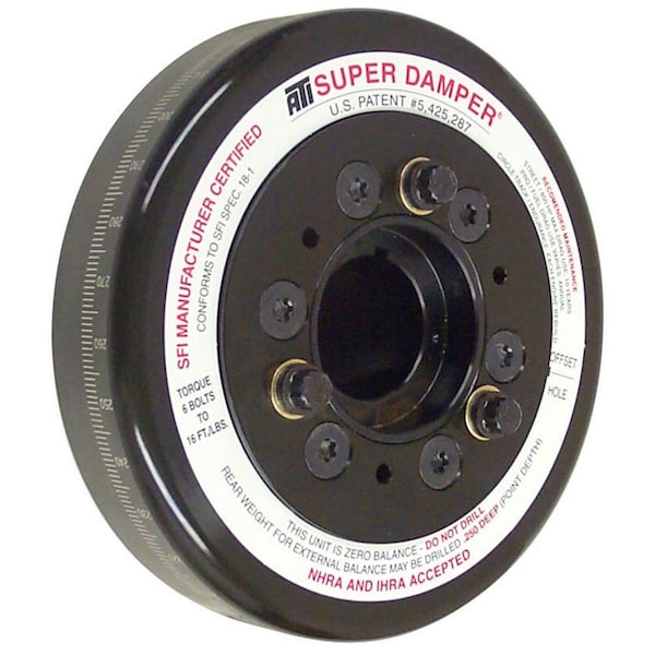 Ati Performance 917740 7 in. SFI Harmonic Damper for 1975 Big Block Chevy Bel Air - Black Zinc Chromate ATI917740 - main