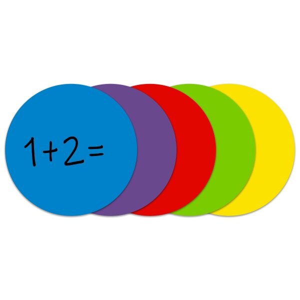C-Line Products 11" Assorted Dry Erase Dot Decals, 5/PK 40520 - main