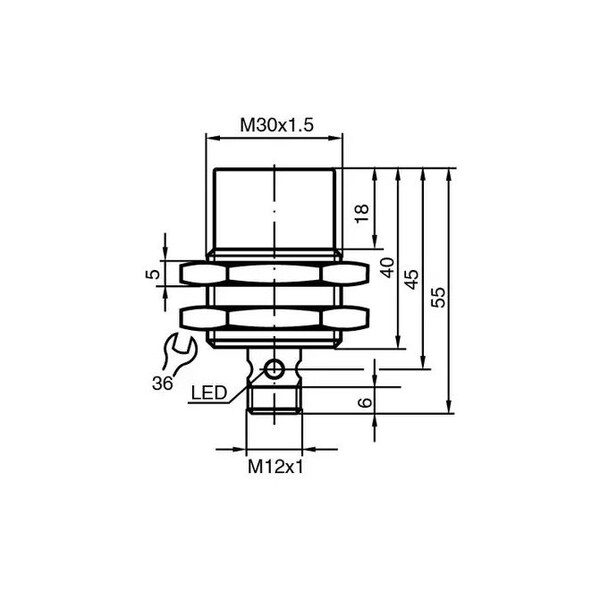 Pepperl + Fuchs Inductive sensor NCN15-30GM40-N0-V1 - main