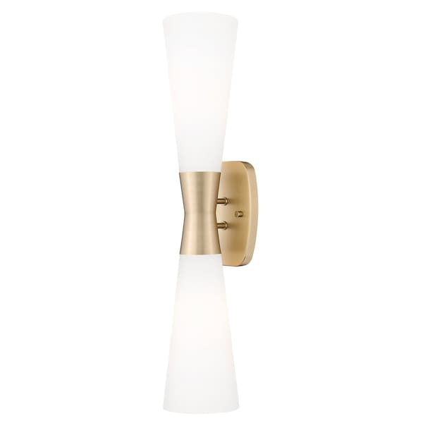 Z-Lite Emrys Modern Gold 2 Light Wall Sconce 4504-2SL-MGLD - main