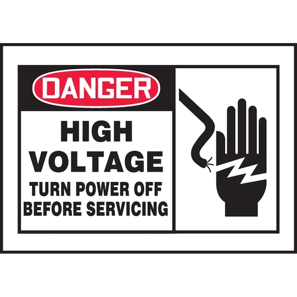 Accuform Danger Safety Label LELC054XVE - main