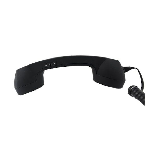 Sanoxy Retro Old School Style Handset, Anti Radiation 3.5mm Socket, BLACK SANOXY-RETRO-BLK - main