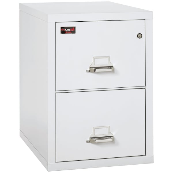 Fireking 2 Drawer, 2 Hr Fire & Impact Rated, Vertical, 32" depth Legal Arctic White 2-2130-2AW - main
