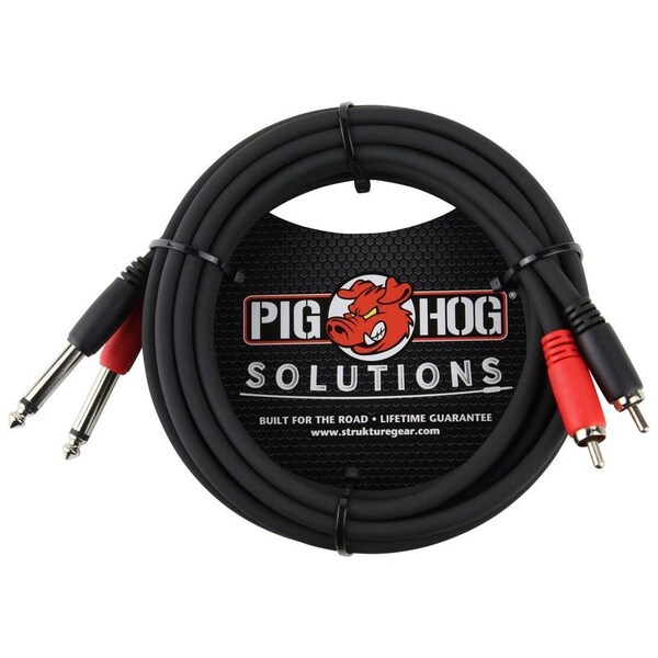 Pig Hog 10-Feet RCA-1/4-in Dual Cable PD-R1410 - main