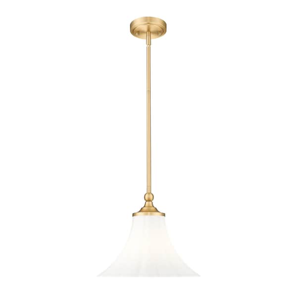 Z-Lite Fleur Modern Gold 1 Light Pendant 1958P12-MGLD - main