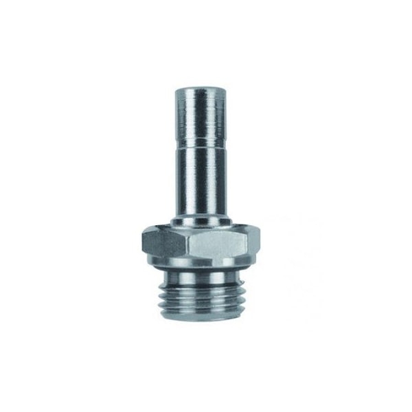 Usa Industrials Push to Connect Tube Fitting, Nickel Plated Brass w/ Plastic Release Ring, Male Standpipe, ZUSA-TF-PTC-NPBR-271 - main