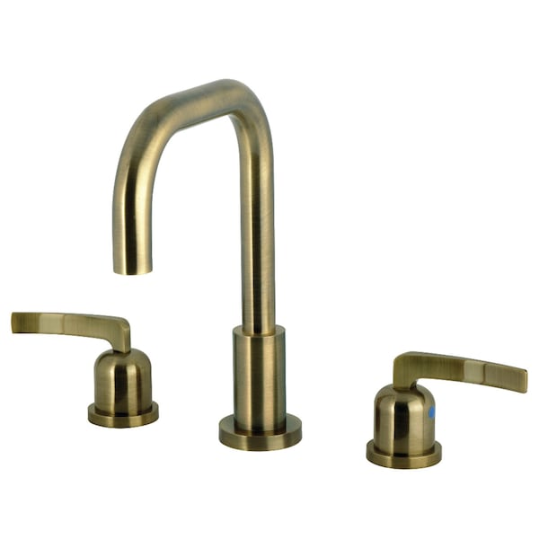 Kingston Brass Widespread Bathroom Faucet with Brass Pop-Up, Antique Brass FSC893EFLAB - main