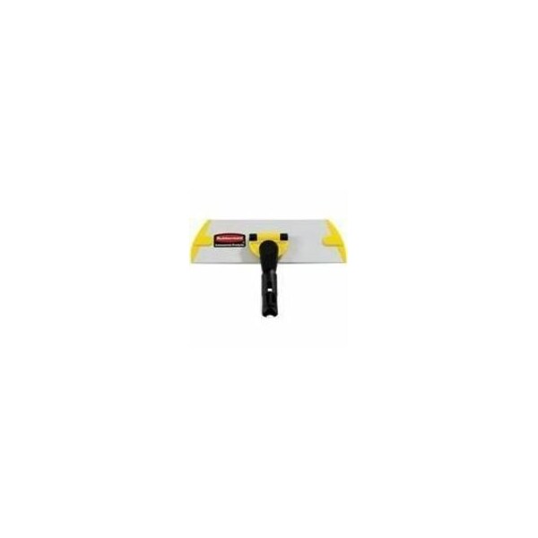 Rubbermaid Commercial HYGEN Wall/Stairs Quick Connect Single-Sided Frame, 11 x 3.5, Aluminum, Yellow FGQ55000YL00 - main