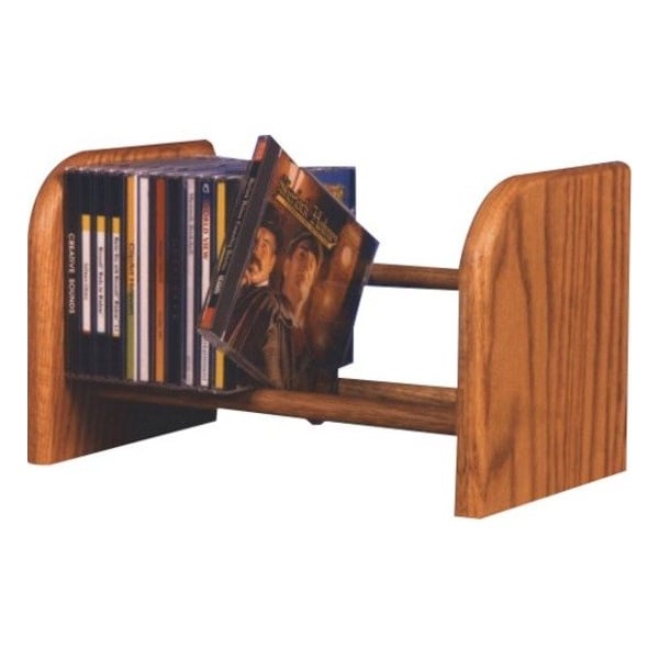 Wood Shed 104 Solid Oak 1 Row Dowel CD Rack 104 - main