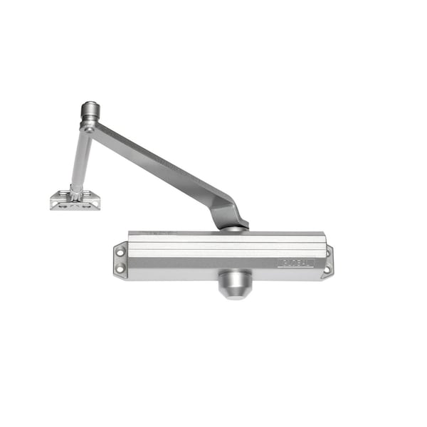 Global Door Controls Commercial Grade 1 Door Closer in Aluminum with Backcheck - Size 3 TC203-BC-AL - main