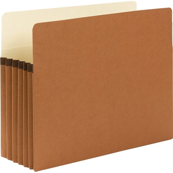 Smead REDROPE DROP FRONT FILE POCKETS, 5.25in EXPANSION, LETTER SIZE, REDROPE, 50PK 73810 - main