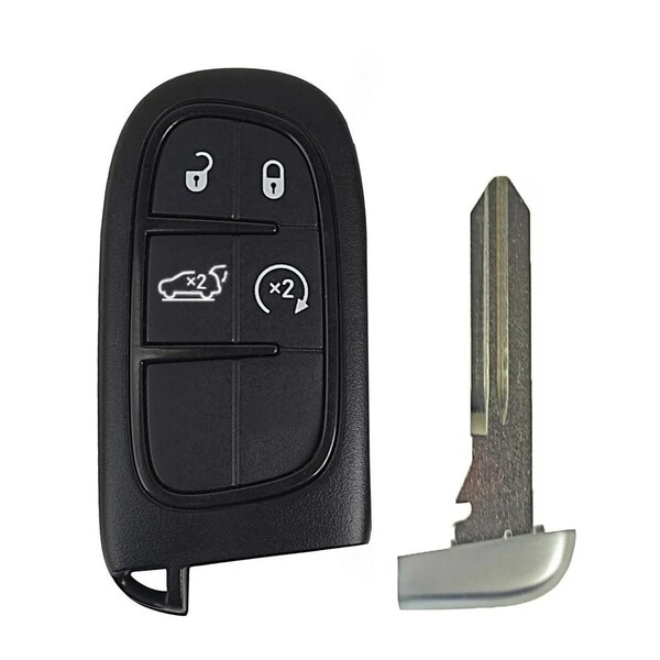 Aks Keys 2019 - 2022 Jeep Cherokee Smart Key 4B - No Panic - Fob FCC# GQ4-54T RC-JEEP-61C - main