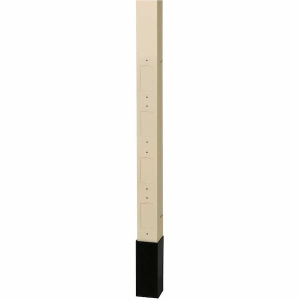 Hubbell Wiring Device-Kellems Alum Srvice Pole, Ivory, 10 ft. 2"L, 2.13"W HBLPPOAI - main