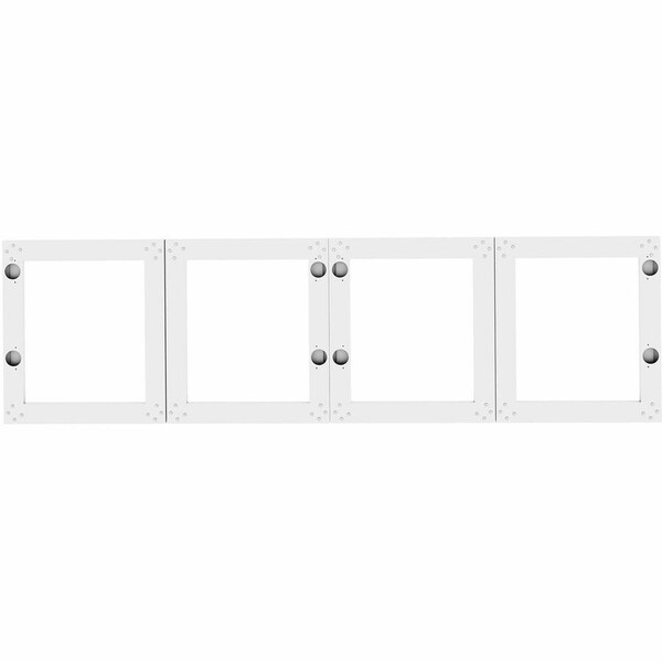 Lorell Wall-Mount Hutch Frosted Glass Door, 3 Doors, Fits 60" Essentials Wall-Mount Hutch, PK3 LLR59711 - main
