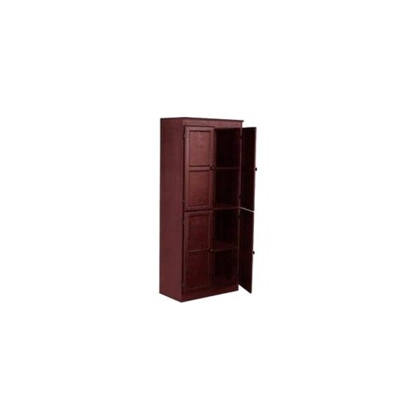 Concepts In Wood KT613B-3072-C Multi-use Storage Cabinet; Cherry Finish 5 Shelves KT613B-3072-C - main