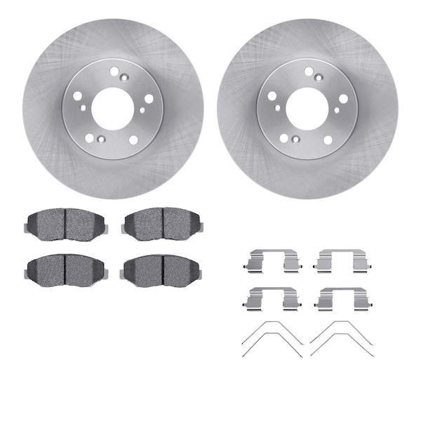 Dynamic Friction Co DFC Brake Rotor with 5000 Brake Pads and Hardware Kit 6512-59345 - main