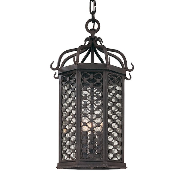 Troy Lighting Los Olivos 3 Light Lantern 11.75 In. Textured Iron F2377-TRN - main