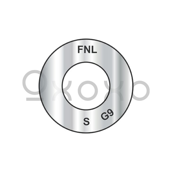 Oxoxo 7/16 SAE Flat Washer Grade 9 Gray/Silver 1,000 Hr Corrosion Resistant, 3750PK 547149 - main