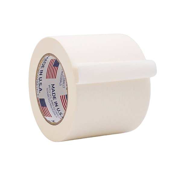 Wod Tape 4 inch W x 5.5 Mil Thick, Cream, Rubber Adhesive, 12 PK WOD MT5-04000-12-60-CRE - main