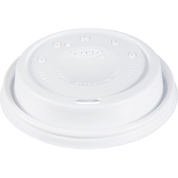 Dart Lid for 12 to 24 oz. Hot Cup, Dome, Sip Through, White, Pk1000 16EL - main