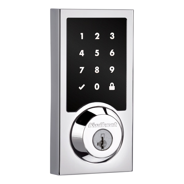 Kwikset Touchscreen Deadbolts Polished Chrome 918CNTZW700-26S - main