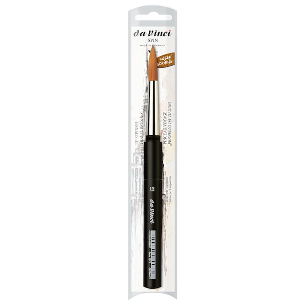 Da Vinci COSMOTOP-SPIN Pocket Travel Brush, Synthetic, Watercolor, Round, Series 1573, Size 12 VA-1573_12 - main
