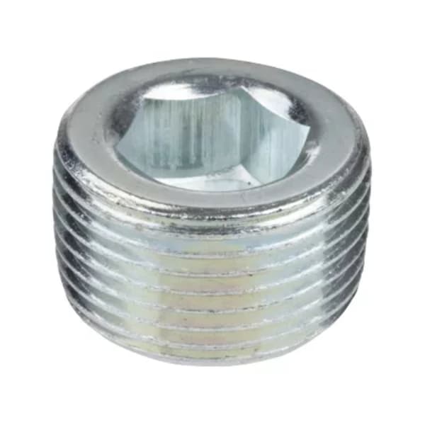 Usa Industrials Pipe Fittings - Galvanized Malleable Iron - Class 150 - Hex Socket Plug - 3/4in NPT Male ZUSA-PF-20896 - main