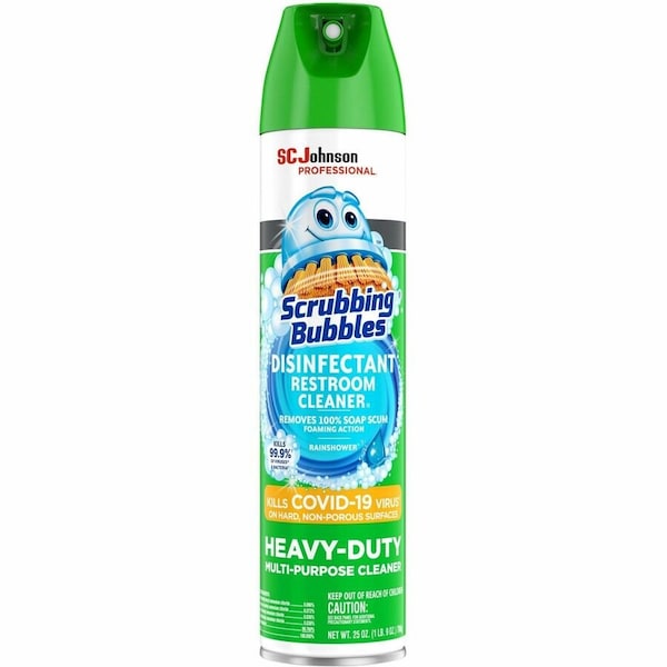Scrubbing Bubbles Bathroom Cleaner, 25 oz, Aerosol Can, Ready to Use, PK12 313358 - main