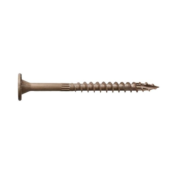 Simpson Strong-Tie Strong-Drive SDWS Timber Screw, 4 in L, Serrated Thread, Washer Head, 6-Lobe Drive, 250PK SDWS22400DBMB - main