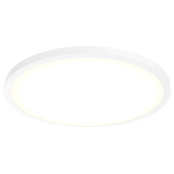 Dals Lighting Delta 24'' Square Indoor/Outdoor LED Flush Mount 120/277/347V, White CFLEDR24-CC-V-WH - main