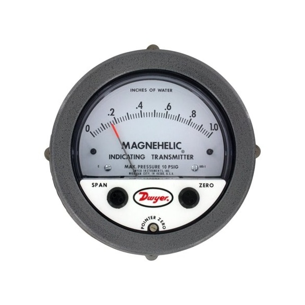Dwyer Instruments Indicating Transmitter, Dial, 10 to 35V DC 605-50 - main