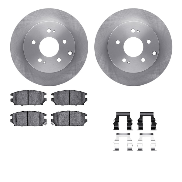 Dynamic Friction Co DFC Brake Rotor with 5000 Brake Pads and Hardware Kit 6512-72242 - main
