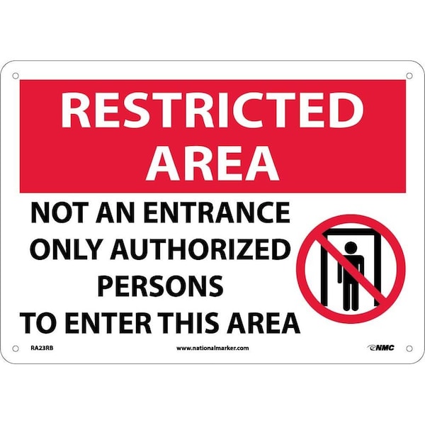 Nmc Restricted Area Not An Entrance Sign, RA23RB RA23RB - main