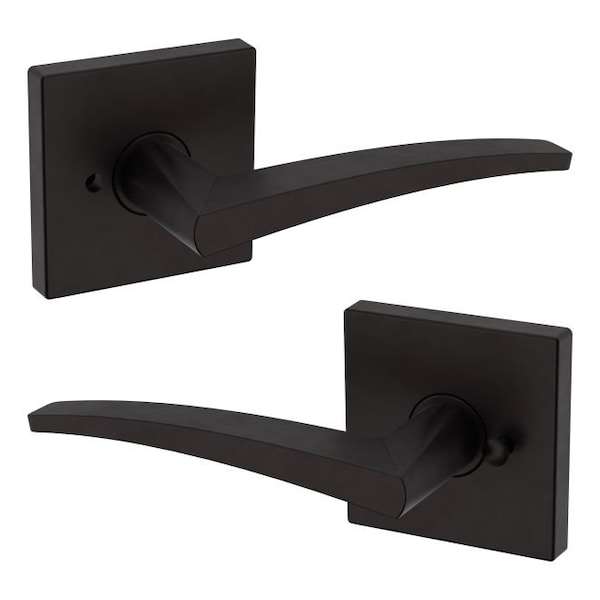 Baldwin Baldwin Preconfigured L022 Lever with R017 Rose Privacy Lock with 2-3/8in Backset and Full Lip L022102PRIV - main