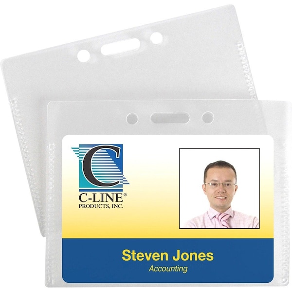 C-Line Products Proximity Badge Holders, Horizontal, 50/PK 89932 - main