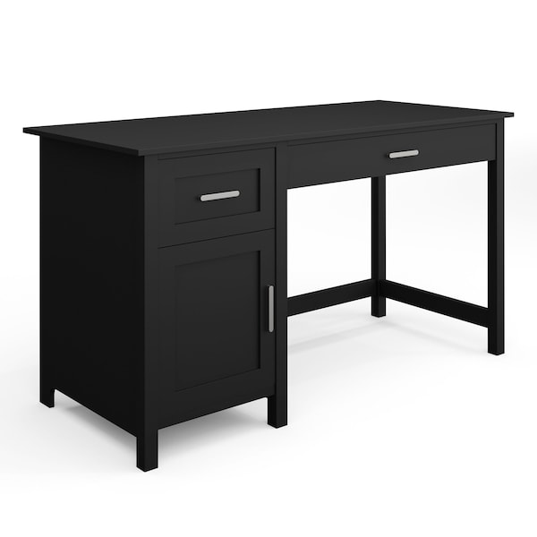 Martha Stewart 22.75 in H, 54 in W X Engineered Wood, Steel, Black Frame/Brushed Nickel Hardware ZG-ZP-09-BK-MS - main
