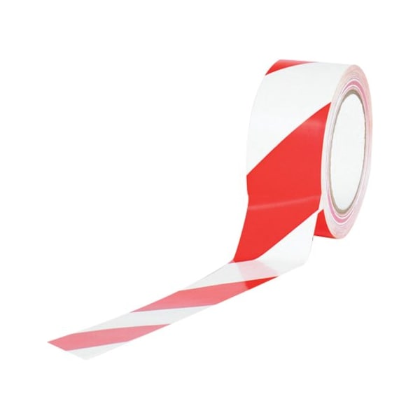 Partners Brand Tape Logic Striped Vinyl Tape, 7.0 Mil, 2" x 36 yds., Red/White, PK24 T9236RW - main
