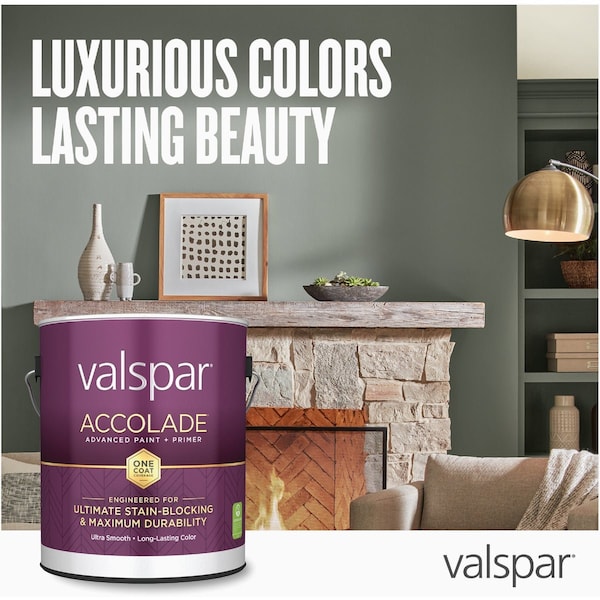 Valspar Accolade Super Premium 100% Acrylic Paint & Primer Matte Interior Wall Paint Tint Base 1 Gal. 028.0011003.007 - main
