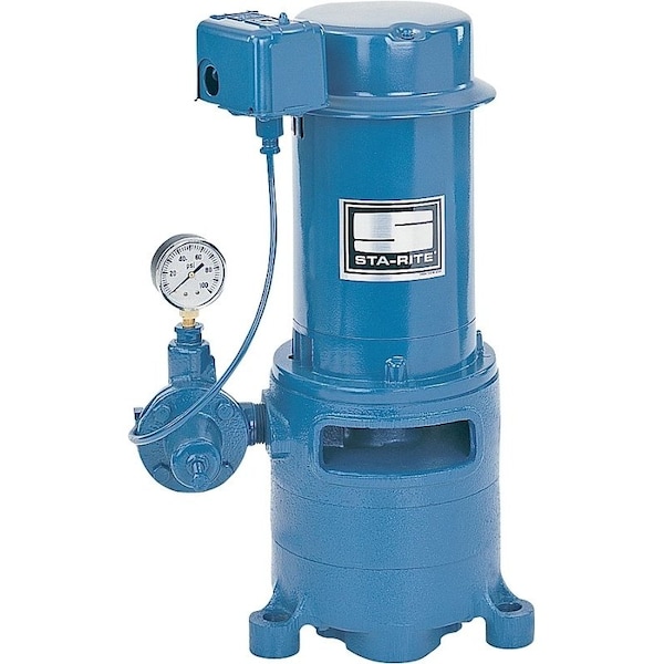 Sta-Rite Jet Pump, 1-Phase, 19.2/9.6 A, 115/230 V, 1 hp, 1-1/4 in Suction, 1 in Discharge Connection, 12.1 gpm MSE - main