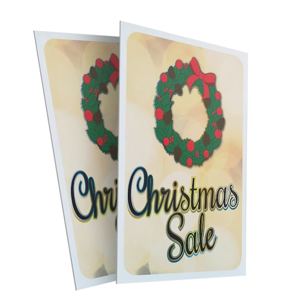 Signmission Christmas Sale, Plastic Signs Only 24 Inch x 36 Inch, Corrugated Plastic, 2PK CSB-2436-2PACK-30363 - main