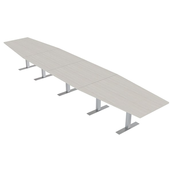 Skutchi Designs 18ft Conference Table With Power Unit | 18 Person Modular Hexagon Meeting Table | Harmony Series HAR-HEX.IR-48X216-T-K458-NA - main